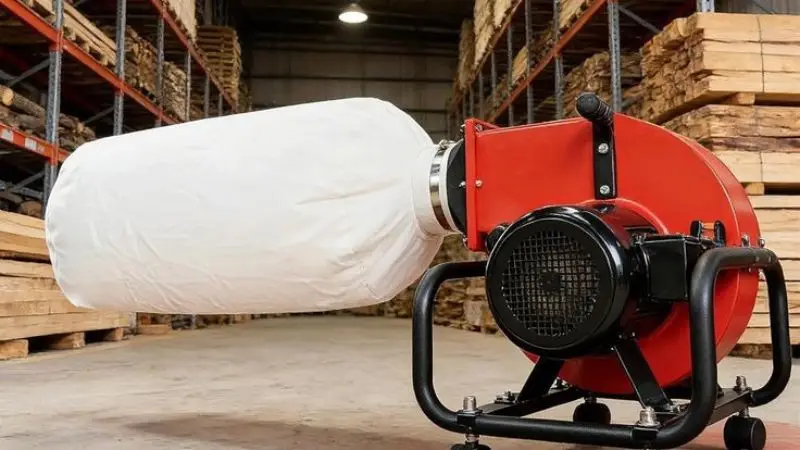 Use a dust collector for woodworking