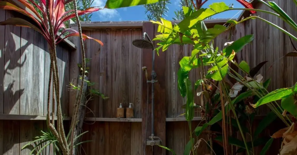 DIY outdoor shower