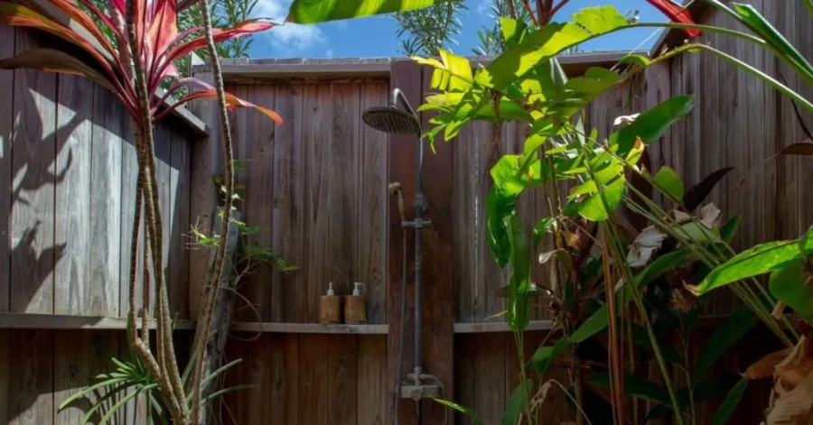 DIY outdoor shower