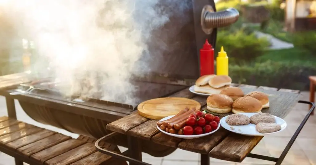 outdoor bbq grill table