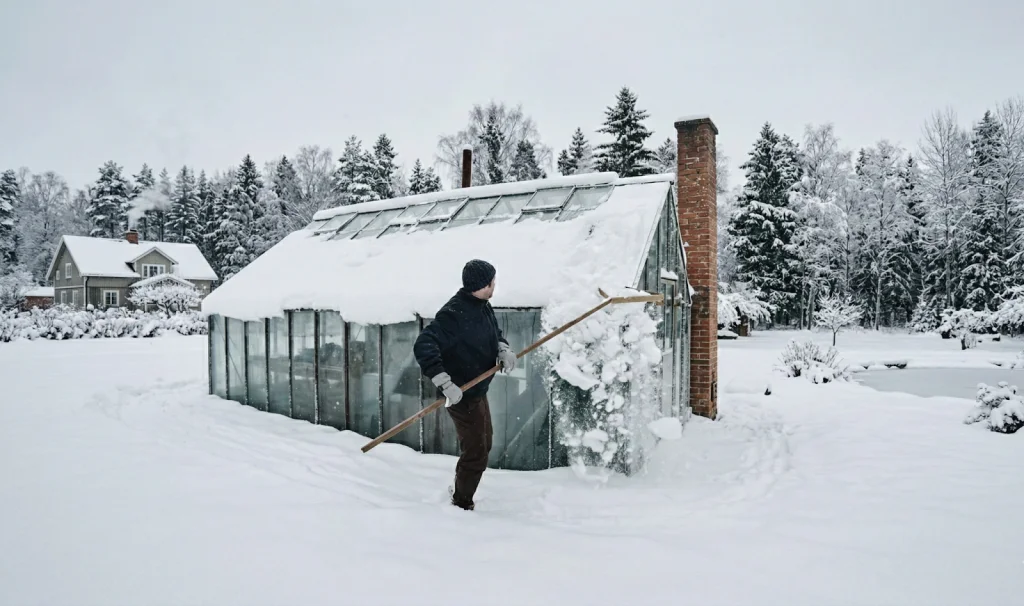 clearing ice dams from gutters