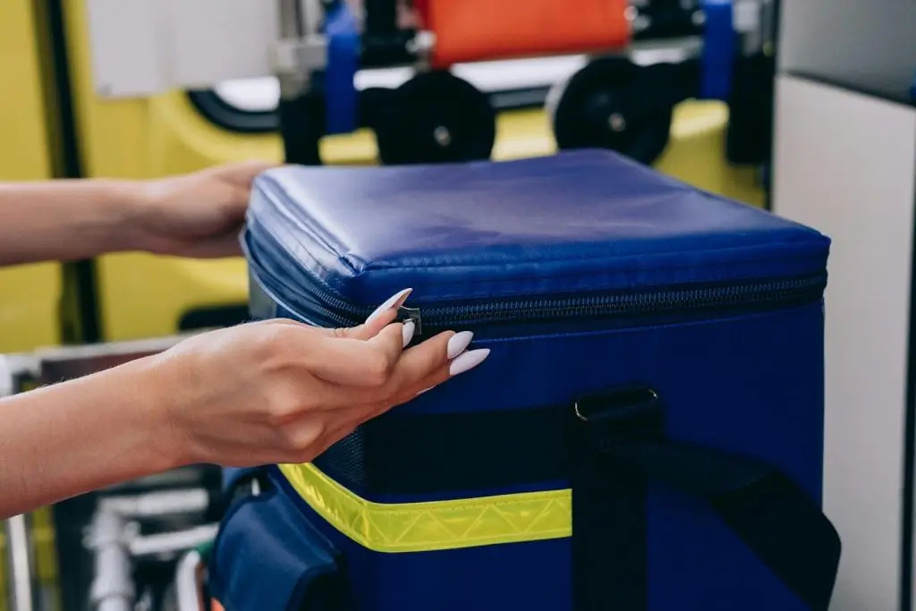 keeping essential items in a waterproof container