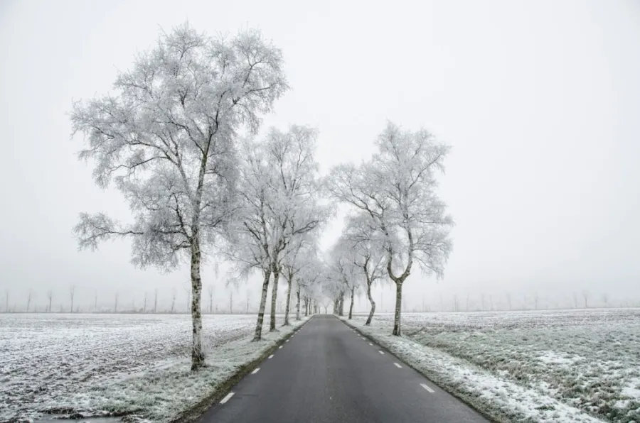 de-icing a road