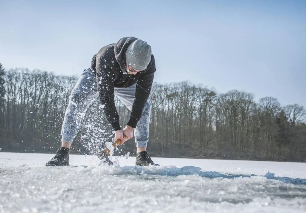 breaking ice patches