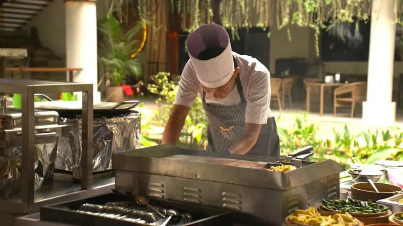 Backyard Griddle Cooking
