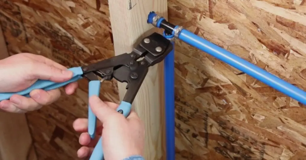 how to crimp PEX without a tool