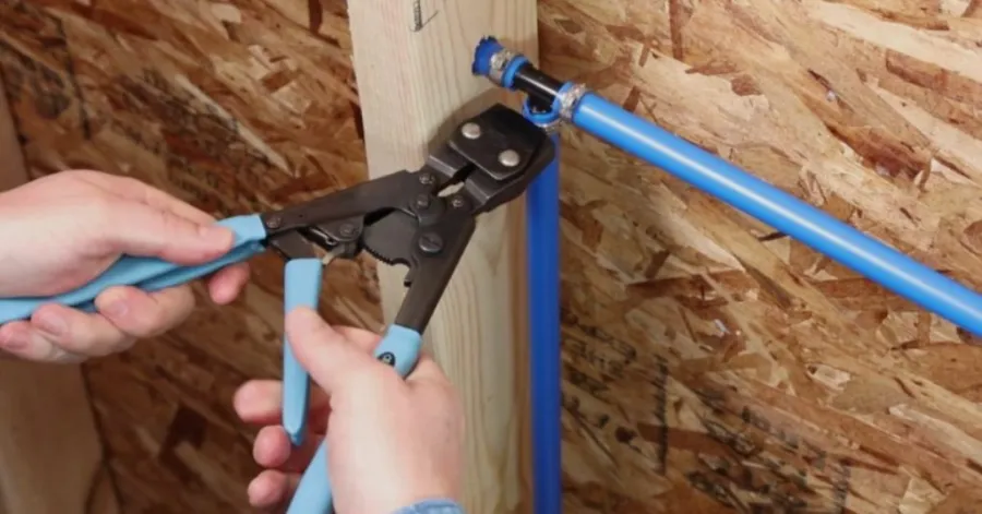 how to crimp PEX without a tool