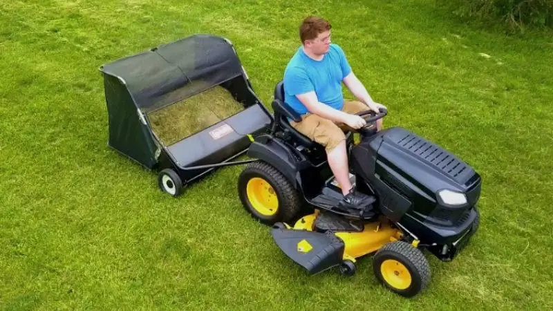 what is tow-behind lawn sweeper