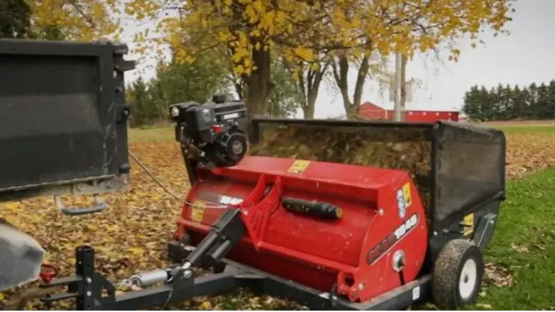 What is a powered lawn sweeper