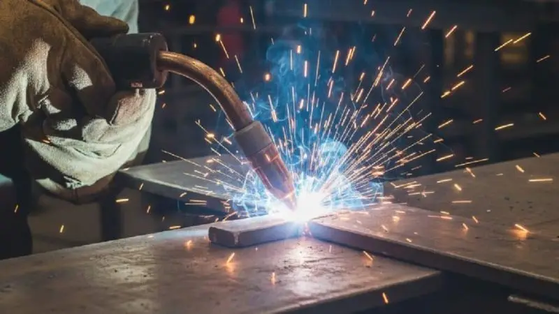 Spray Transfer Welding Work