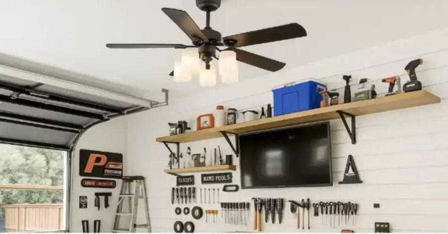 garage ceiling fan with light