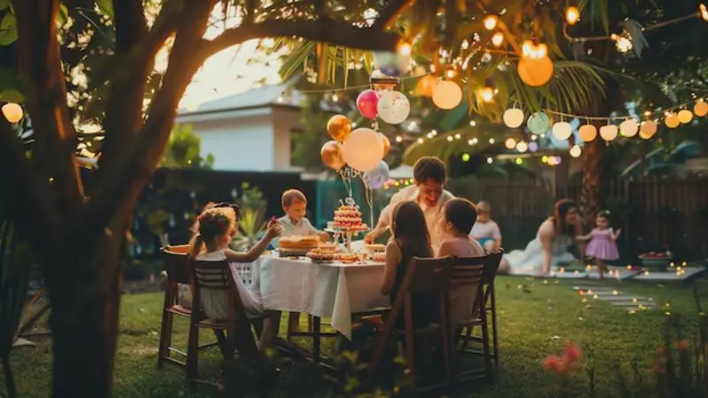 personalized backyard party decor elements 