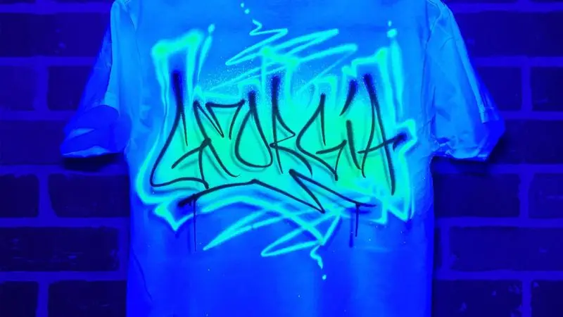 Neon Spray Painted Shirt