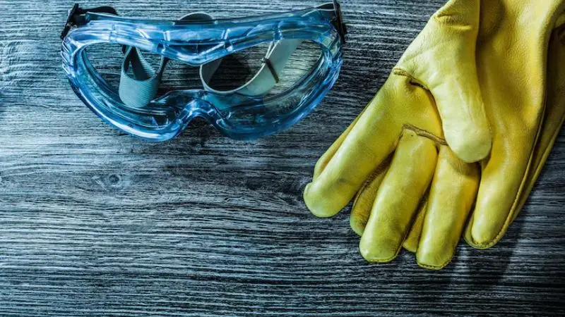 Safety Gloves and Glasses