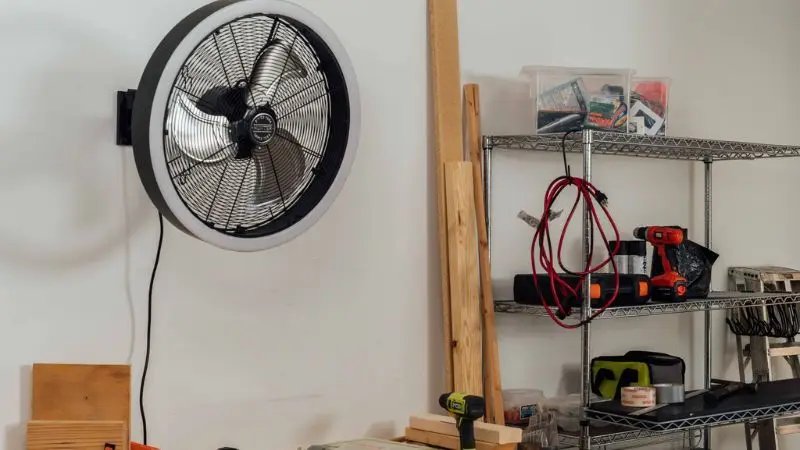 Wall-Mount Fan for Garage