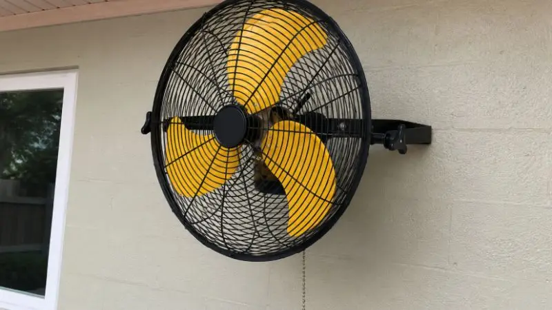 Oscillating Wall-Mount Fan
