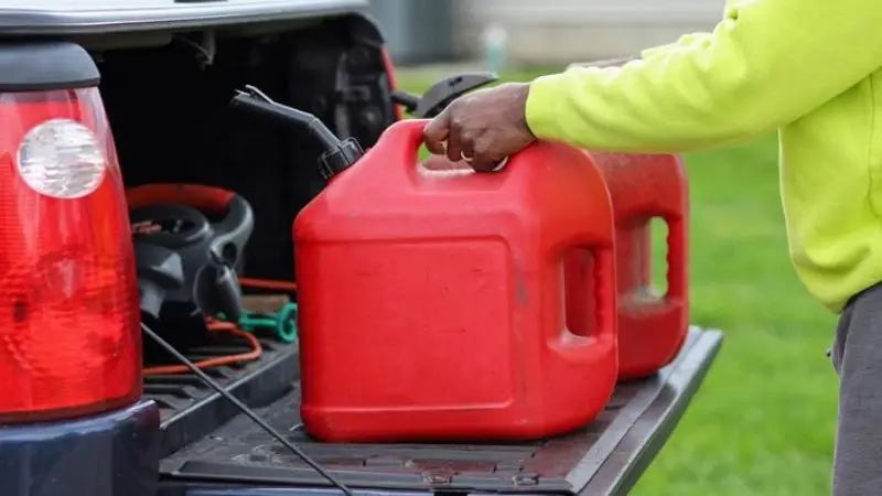 Gasoline Can with Spout