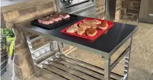 Mesa de trabajo de acero inoxidable