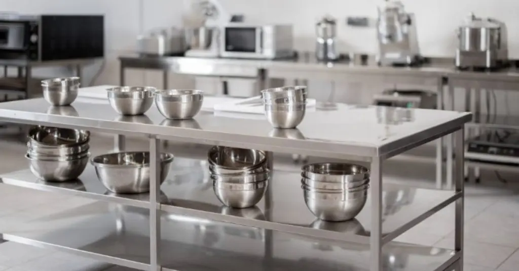 stainless steel industrial kitchen table