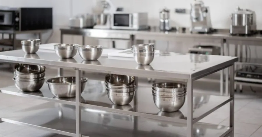 tavolo da cucina industriale in acciaio inox