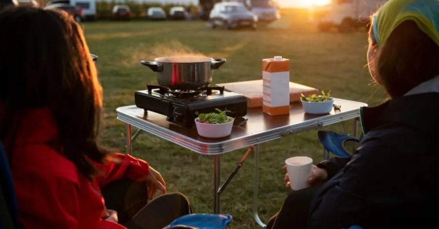 outdoor food prep table