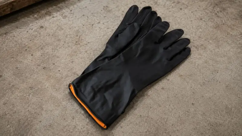 Rubber Gloves to Clean Tank