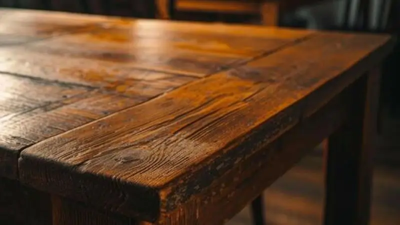 Wood Top Kitchen Table
