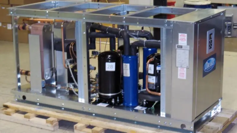 main parts of an industrial chiller cooler
