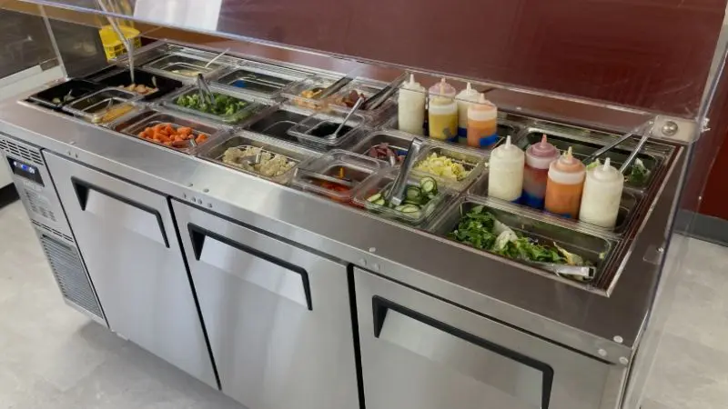 features to look for in a sandwich prep station