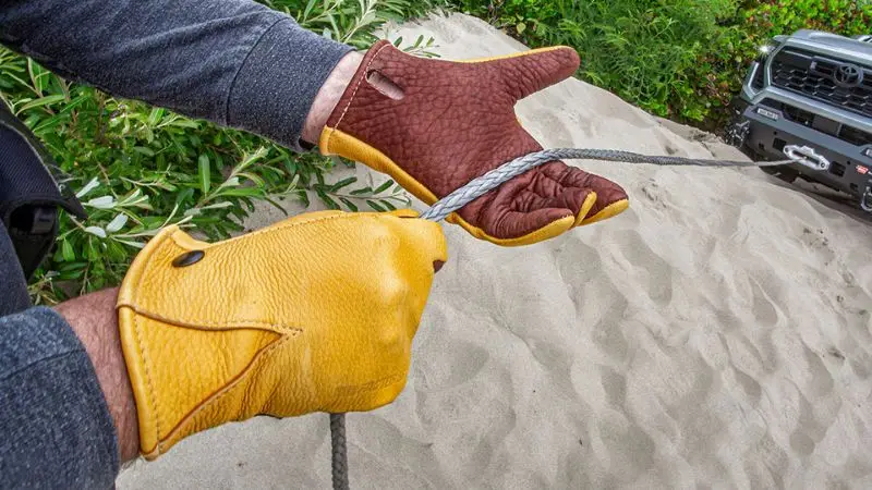 Safety Gloves for Winch Rope