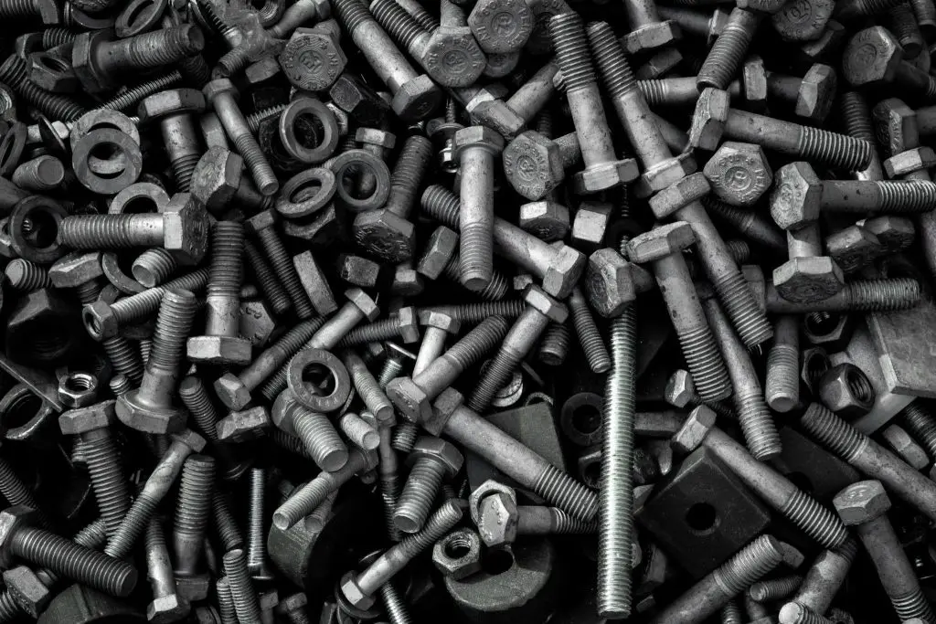 Anchor bolts in a pile