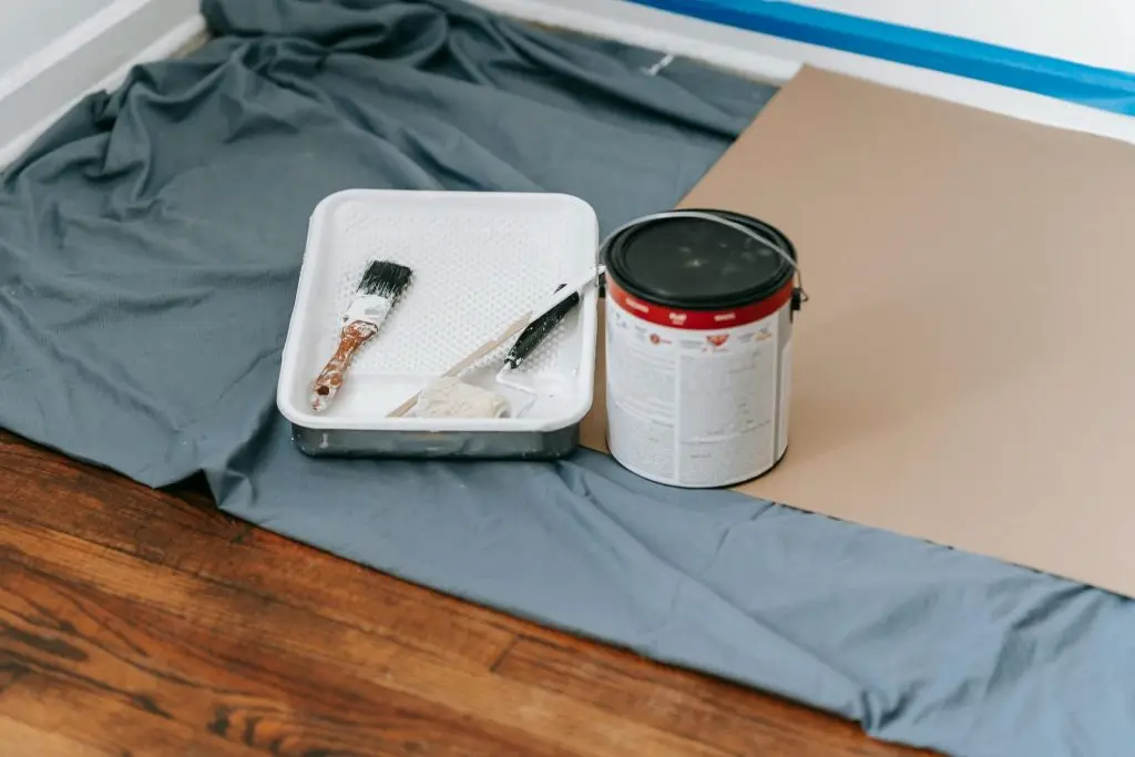 sturdy plastic sheeting used for painting