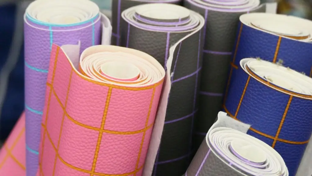 Various thickness sizes of plastic sheets for vapor barrier usage.