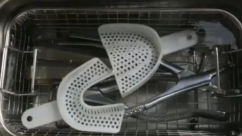 main parts of a dental ultrasonic cleaner machine