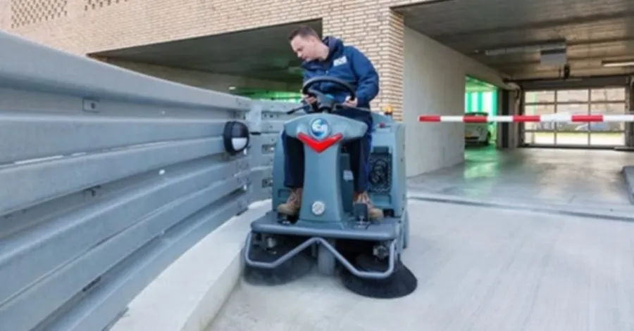 parking garage sweeper