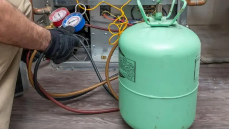 how does an AC recovery tank work