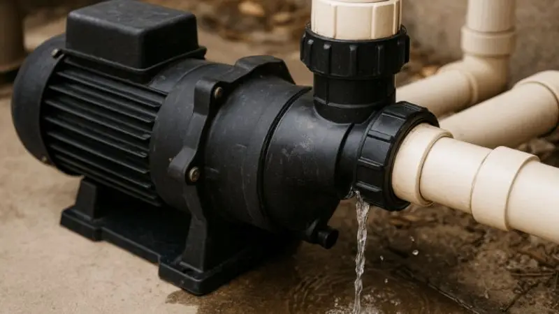How to find the exact location of a leaking pool pump