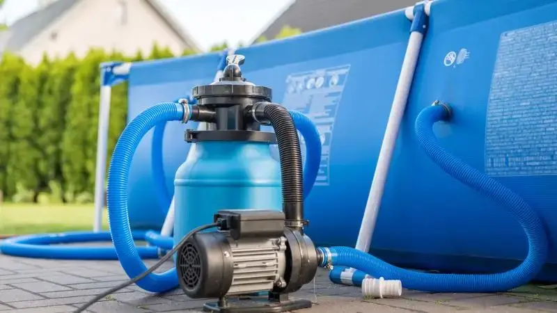 how to connect a sand filter to an above ground pool pump