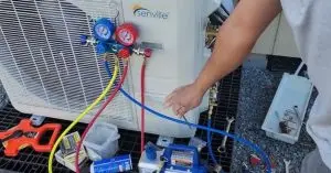 HVAC vacuum pump kit