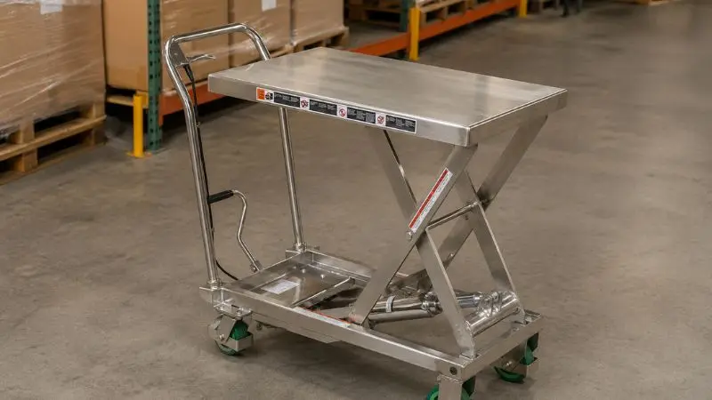 Industrial Lift Table Cart