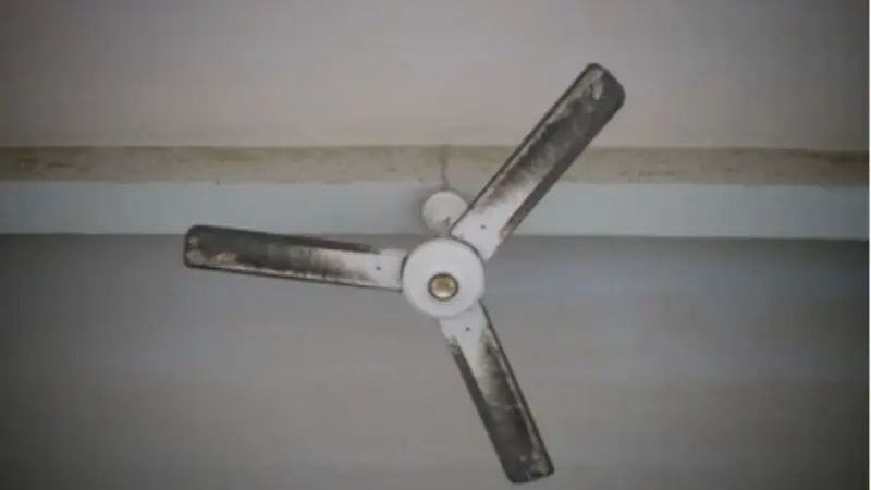 Dusty Ceiling Fan Blade