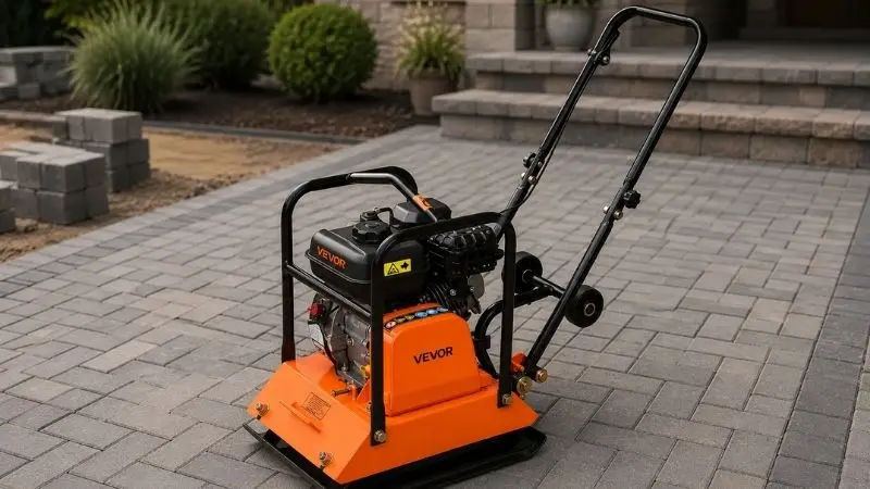 Compactadora de placas para pavimentadora