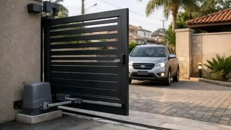 smart features and access control of residential automatic gate opener