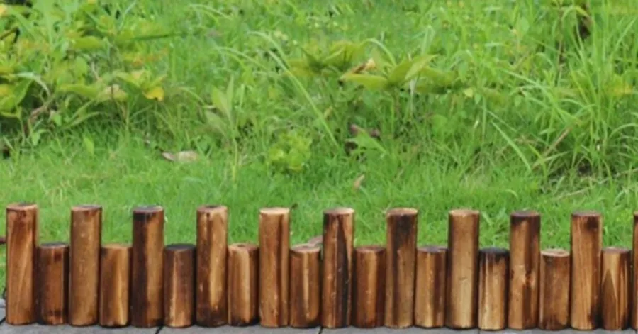 Rasenkanten aus Holz