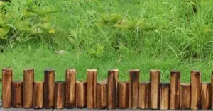 wood lawn edging