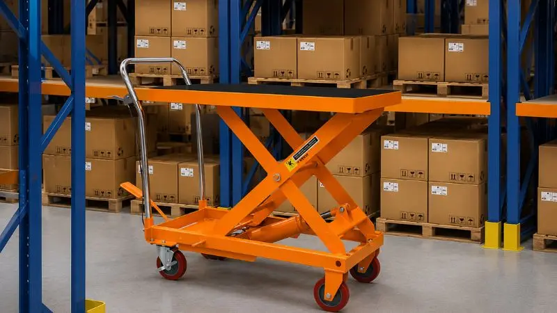 Industrial Hydraulic Table Cart 