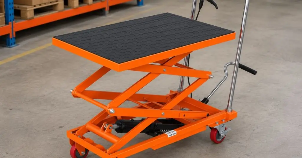 hydraulic lift table cart
