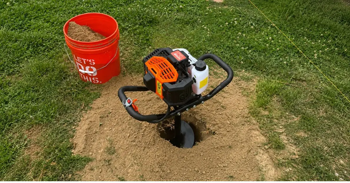 how to dig a post hole