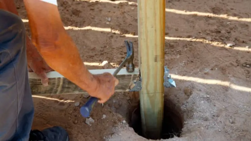 how to dig fence post holes​