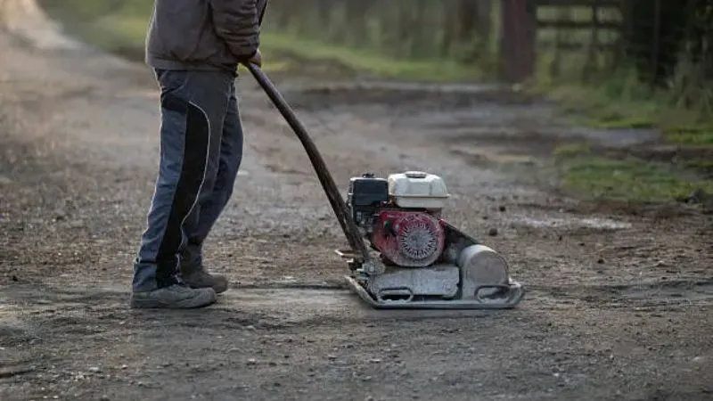 plate compactor for gravel driveway